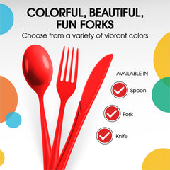350 Pcs Red/White/Blue Team Disposable Tableware Set