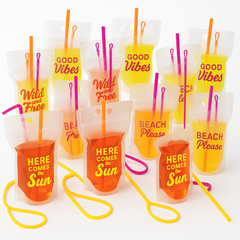 Vibrant Summer Drinkware Pouches