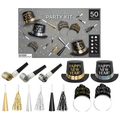 Elegant Celebration New Year's Party Kit for 50 Guests