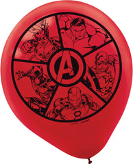 Marvel Avengers Assemble Latex Balloons, 12-Inch, 6-Pack