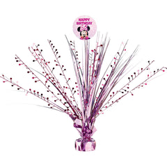 Disney Minnie Mouse "Happy Birthday" Metallic Centerpiece Spray