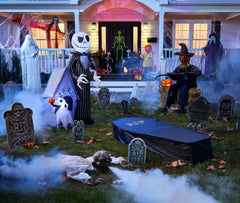 Grim Reaper Tombstone Decoration - 22" Halloween Prop