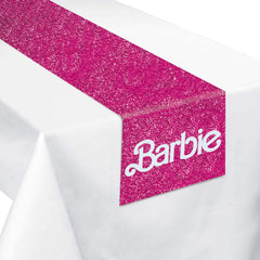 Malibu Barbie Glitter Table Runner for Kids' Birthday Party