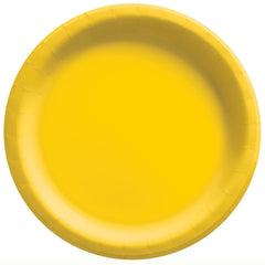 Vibrant Yellow 10" Round Paper Plates - Pack of 20