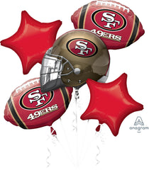 San Francisco 49ers Foil Balloon Bouquet