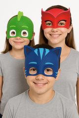 PJ Masks Catboy, Owlette, & Gekko Party Masks - 8-Pack Costume Accessories