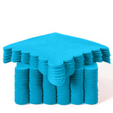 Turquoise Scallop Beverage Napkins - 50 Ct.