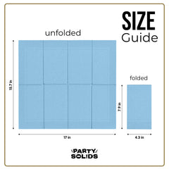 Light Blue Guest Towel Napkins - 40 Ct.