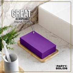 Purple Guest Towel Napkins - 40 Ct.