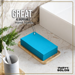 Turquoise Guest Towel Napkins - 40 Ct.