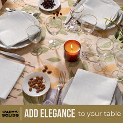 White Dinner Napkins - 50 Ct.