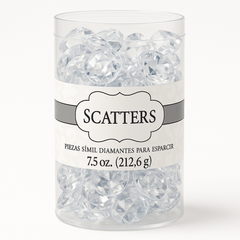 Clear Diamond Table Scatter Confetti - 7.5 oz for Weddings & Showers
