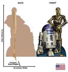 PMA - Star Wars R2-D2 & C-3PO Cardboard Standee - 72" x 45"
