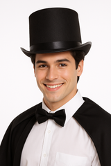 Classic Black Top Hat Costume Accessory