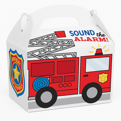 First Responders Fire Truck Treat Boxes - 8 Pack