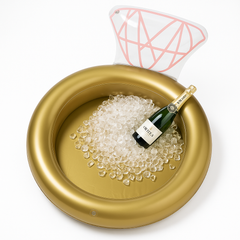 Diamond Ring Inflatable Cooler - Gold, 44-Inch