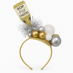 New Year's Eve Bubbles & Champagne Celebration Headband