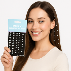 Sparkling Hair Gems Set - 50 Pieces