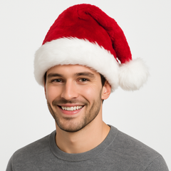 Deluxe Plush Santa Hat