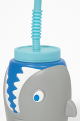 Shark Sippy Cup with Straw - 18oz Reusable Drinkware