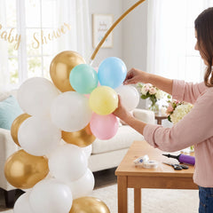 Pastel Mini Latex Balloons, Assorted Colors, 5-Inch, 50-Pack