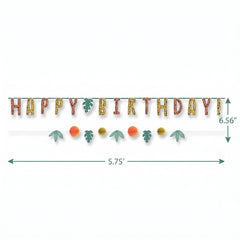 Jungle Theme "Get Wild" Birthday Banner Kit - 2 Pack