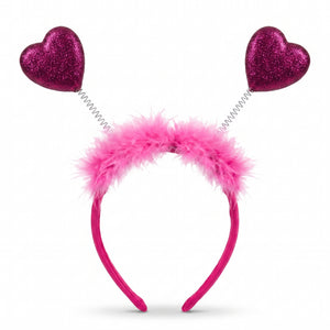 Valentine's Day Pink Heart Head Bopper