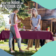 40 In. x 100 Ft. Plum plastic Table Roll