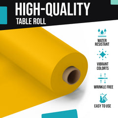 40 In. x 100 Ft. Yellow Table Roll | Case of 6