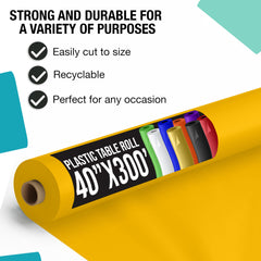 40 In. x 300 Ft. Premium Yellow Table Roll