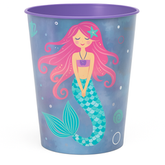 Shimmering Mermaids Reusable Favor Cup, 16 oz
