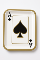 Ace of Spades Casino Paper Plates - 9" Party Essentials (8-Pack)
