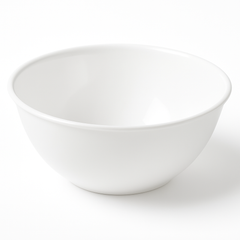 Versatile 5 Qt White Plastic Serving Bowl