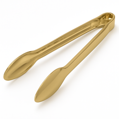 Elegant Gold Plastic Tongs, 12-Inch