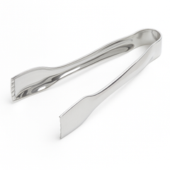 Silver Plastic Mini Serving Tongs - 3 Pack