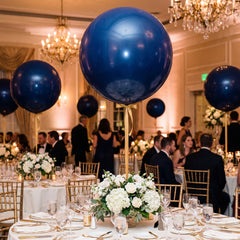 Elegant 24" True Navy Latex Balloon