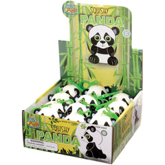 Squishy Pandas W/Glitter Eyes/12 Per Disp - 12 Count