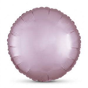 Satin Pastel Pink Foil Balloon - 18" Circle