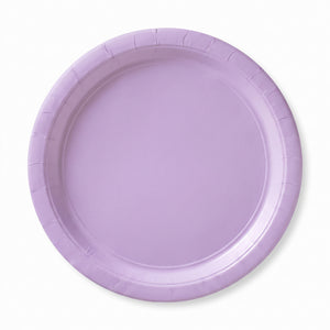 Lavender 8.5" Round Paper Lunch Plates
