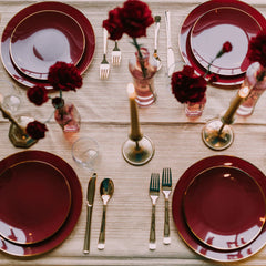 Exquisite Classic Gold Plastic Forks | 20 Count