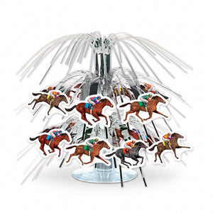 5x7in Cascading Horse Race Centerpiece for Derby Day