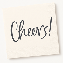 Cheers! Cocktail Beverage Napkins - 5 in.