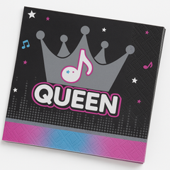 "Queen" Beverage Napkins - Internet Famous Design, 16-Pack