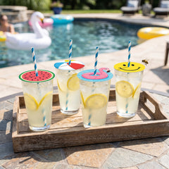 Pool Party Paper Drink Topper Set