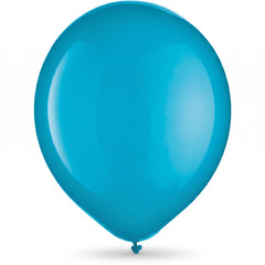 Caribbean Blue Latex Balloons - 100 Pack