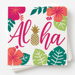 Tropical Aloha Lunch Napkins - 16 Pack