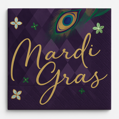 Mardi Gras Masquerade Luncheon Napkins
