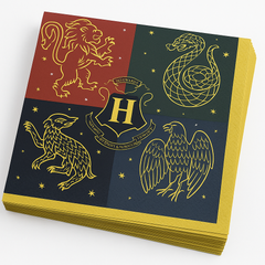 Harry Potter Hogwarts House Lunch Napkins - 16 Pack