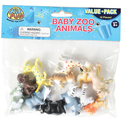 Eco-Friendly Baby Zoo Animals - 12 Count