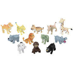 Eco-Friendly Baby Zoo Animals - 12 Count
